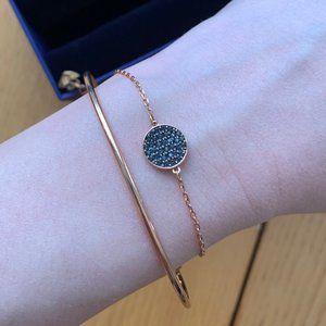 NWOT Swarovski Ginger Bangle Rose Gold